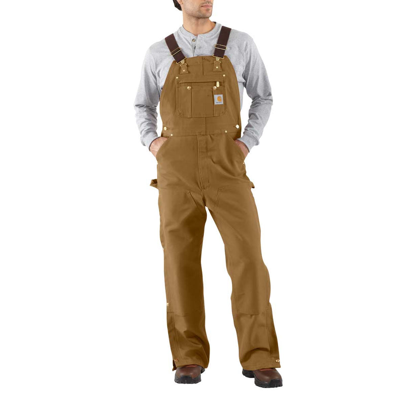 Carhartt Men's Loose Fit Firm Duck Insulated Bib Overall - Traditions  Clothing & Gift Shop
